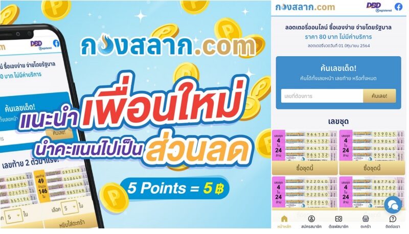  กองสลาก. com วิธีซื้อ