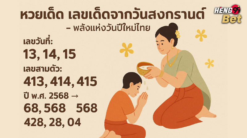 รูปภาพเลขเด็ดจากวันสงกรานต์ของ heng99