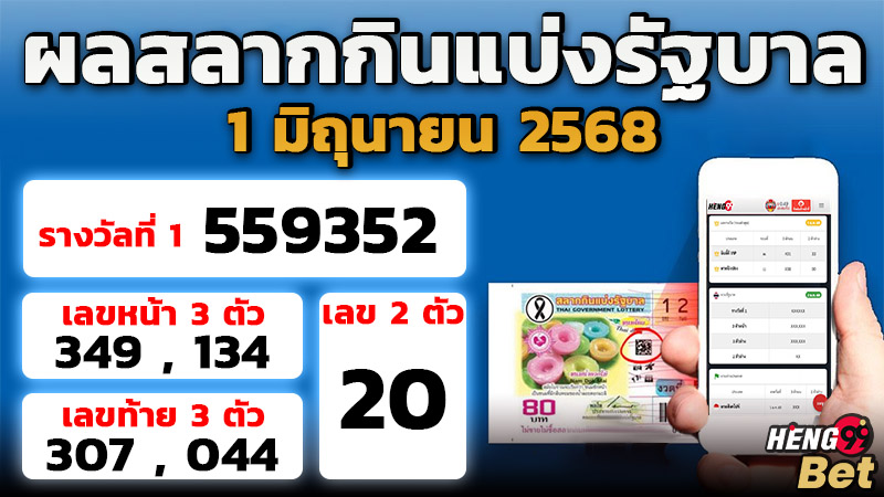 รูปภาพผลสลากกินแบ่งรัฐบาลวันนี้ของ heng99