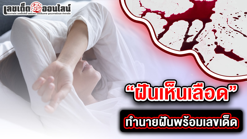 รูปภาพทำนายฝันเห็นเลือดพร้อมเลขเด็ดของ lekdedonline