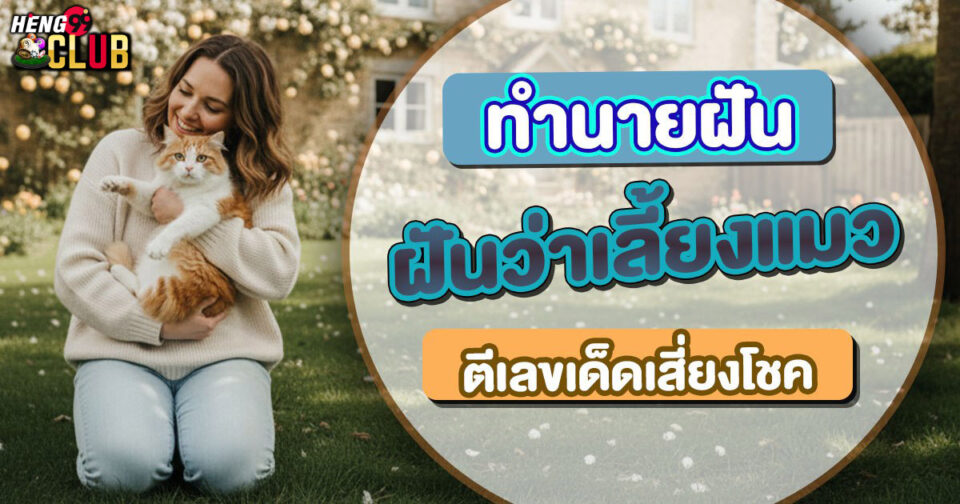 ทำนายฝัน ฝันเลี้ยงแมว "Dreaming of raising a cat "